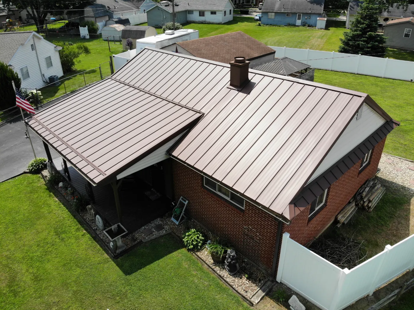 Tarping and dry-in on a Lebanon commercial roof